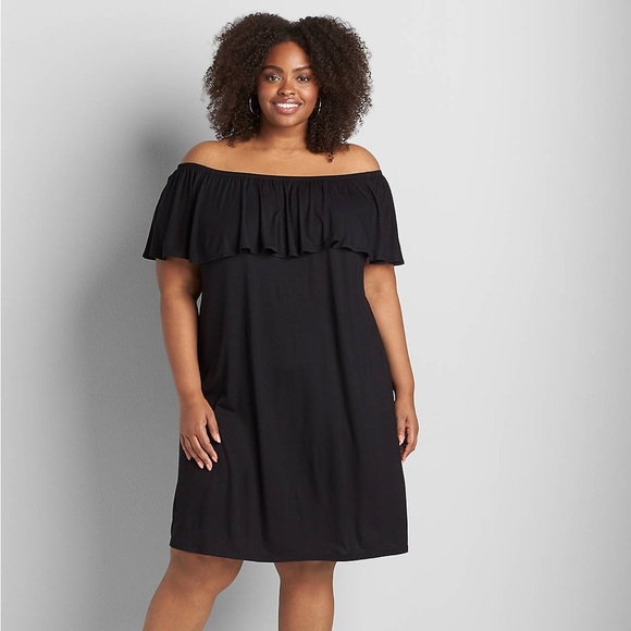 NWT Lane Bryant Black Convertible A-line Dress - Picture 4 of 16